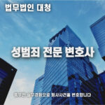 성범죄 전문 변호사