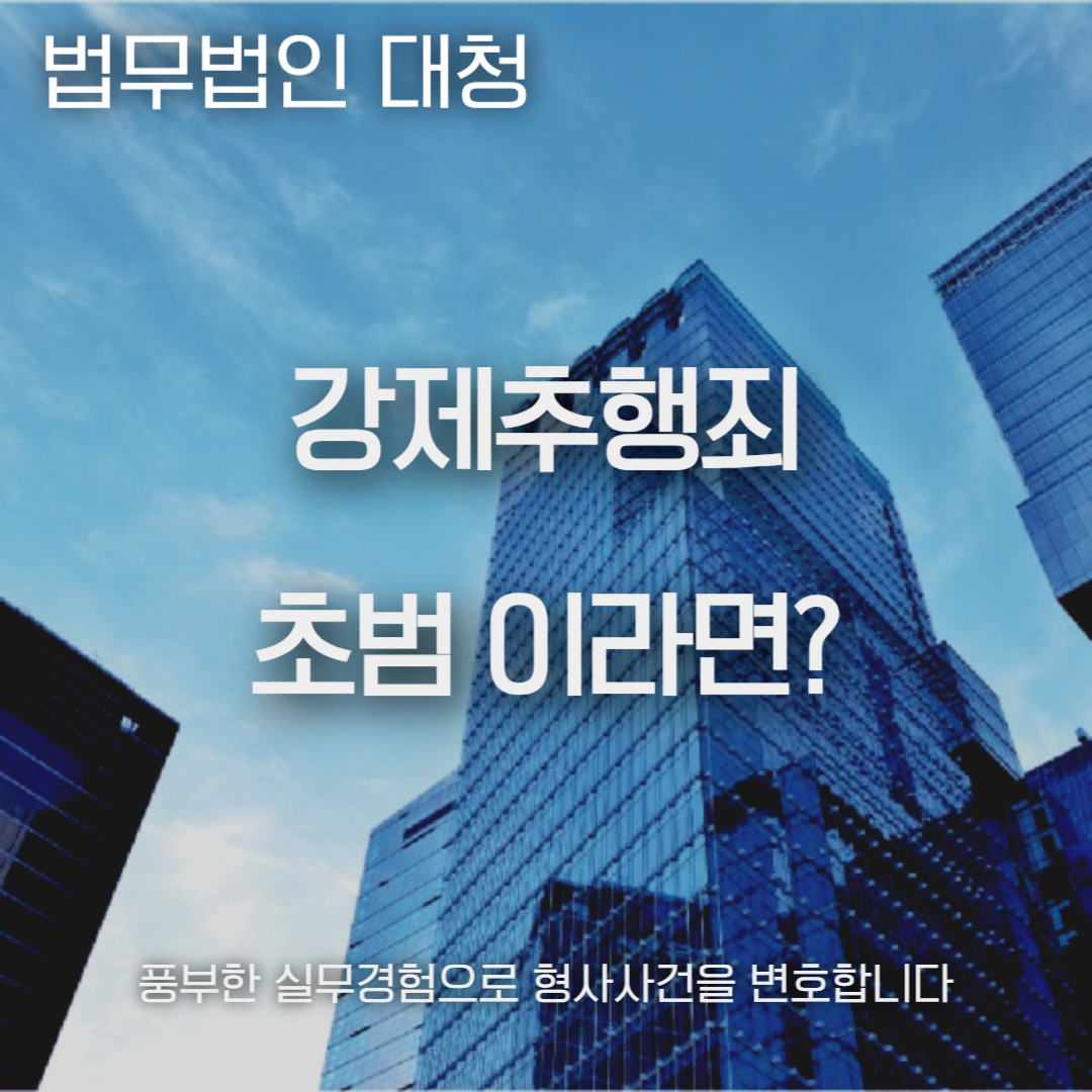 강제추행죄 초범