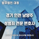 수원 인천 용인 의정부 남양주 성범죄 전문 변호사