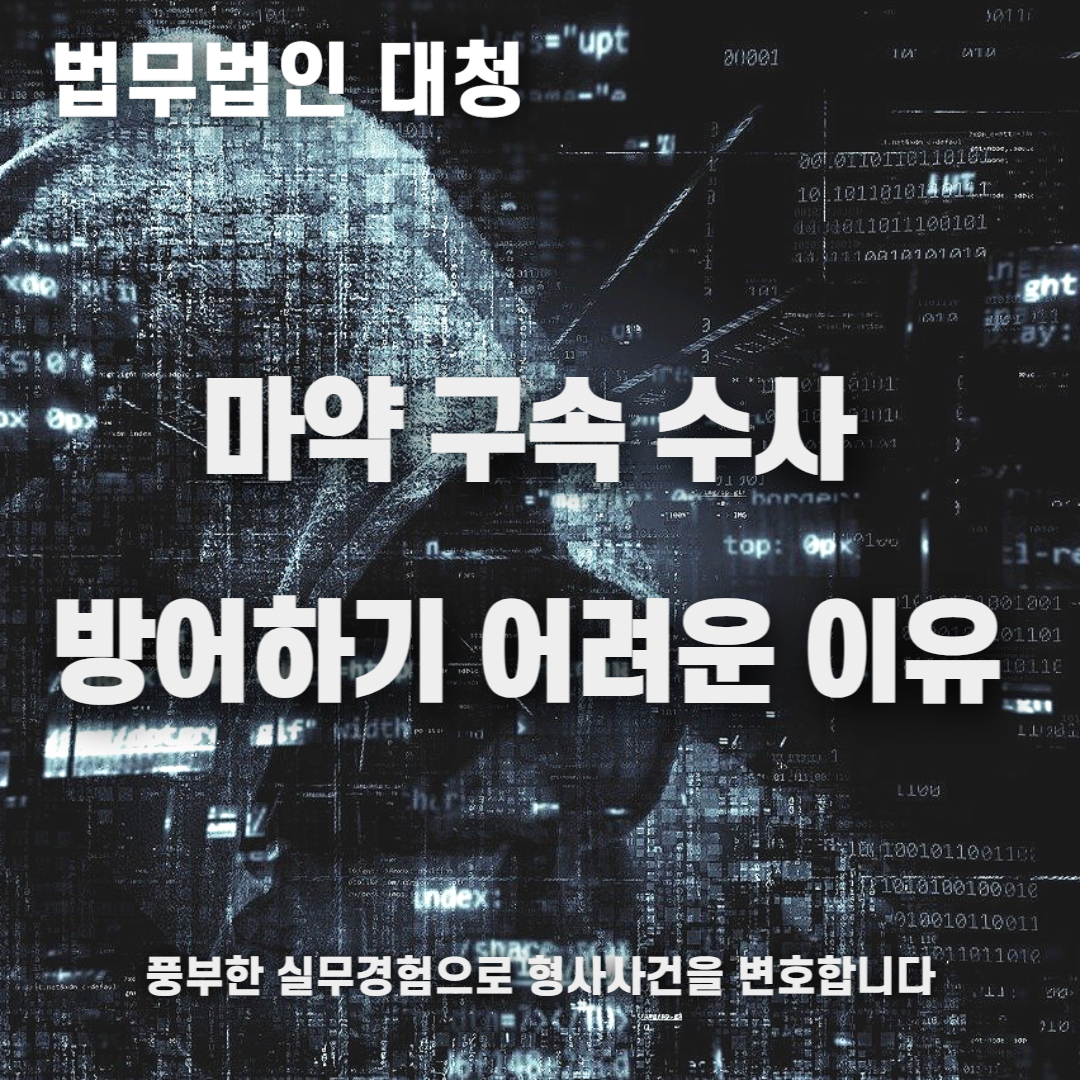 마약구속 수사