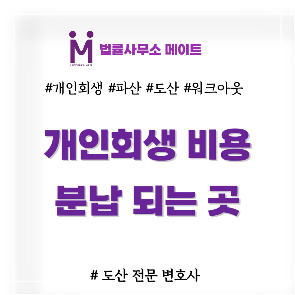 개인회생비용분납