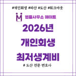 2026년 개인회생 최저생계비